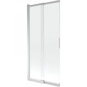 Mexen - Fox paroi de baignoire 2 volets coulissants 85 x 150 cm, transparent, chrome - 891-085-002-01-00