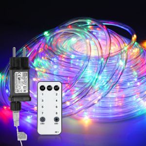 Hengda - swanew Tube lumineux led avec télécommande Extérieur/Intérieur Tube lumineux Intérieur Chaîne lumineuse—Multicolore—30m