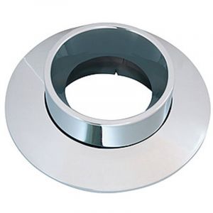 Couvercle de protection pour compteur d'eau en chrom&eacute; sans bouchon aveugle, compatible avec Allmess, Minol MB 2/MB 3, Deltamess