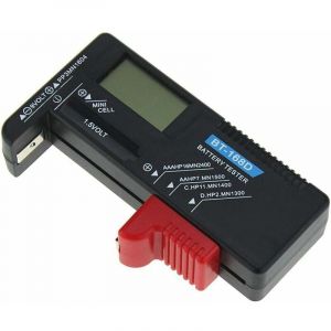 Ymyny - Testeur de Batterie, Diagnostic de capacité de détecteur de testeur de Batterie numérique Vérificateur de Tension pour aaa aa Pile Bouton