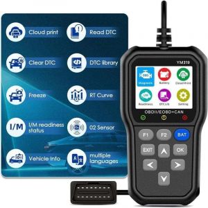 OBD-II Lecteur de Code, OBD2 Valise Diagnostic Auto, OBD2 Diagnostic, Scanner OBD2, OBD Diagnostique, Lire et Effacer Les Codes D&rsquo;Erreur du Moteur,