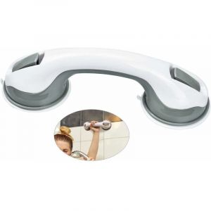 Poign&eacute;e de ventouse 30x9x8.5cm-gris poign&eacute;e de baignoire de s&eacute;curit&eacute; antid&eacute;rapante ventouse de douche de salle de bain portable