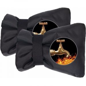 UlisemHousse de Protection pour Robinet Extérieur, Housse de Robinet pour L'extérieur, Couvercle Antigel pour Robinet, Imperméable, Antigel,