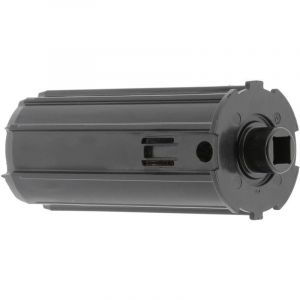 Embout de tube de volet roulant octogonal en pvc noir Fenêtre Sortie Baie vitrée Store, pour tube sortie carré de 10mm avec nez Ø18mm