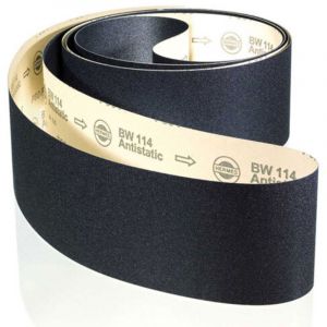 Bandes BW 114 P80 120x7800mm UB2-joint a recouvrement, abrasif meule - HERMES - 6033651