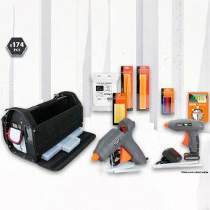 Kit collage (pistolet &agrave; colle) 174 pi&egrave;ces