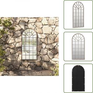 Miroir de jardin Sable 90x45 cm Fer pour utilisation ext&eacute;rieure - Miroir De Jardin - Miroir Ext&eacute;rieur - D&eacute;coration Jardin - Miroir Design - Miroir