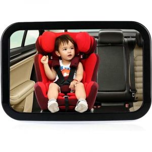 Miroir auto b&eacute;b&eacute;, R&eacute;troviseur de Surveillance B&eacute;b&eacute; pour Si&egrave;ge Arri&egrave;re,Miroir de voiture pour b&eacute;b&eacute;, Rotation 360&deg;& Fonction d'Incliison,100%