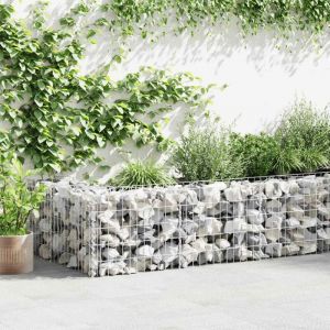 Maison Chic - Mur en gabion Cl&ocirc;ture de gabion Gabion pour Pierres Acier galvanis&eacute; 450 x 30 x 50 cm 84895