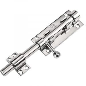 Loquet de Porte Serrure Porte Verrou Loquet Porte Garage Loquet de Verrou Boulon à Glissière Loquet de Portail en Acie inoxydable 304 targette de
