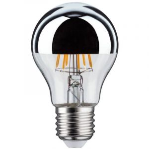 Ampoule Led E27 Bulbe 11w Calotte Argent Blanc Chaud