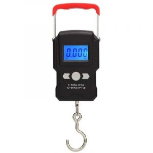 Ulisem - Balance de Pêche,50kg Balance pour Le Bagage Suspendu,Balance Pêche électronique avec écran lcd Rétroéclairé,Convient pour la Pêche en Plein