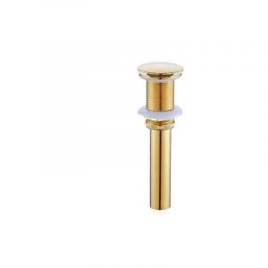 Basetbl - Bonde Et Accessoires Pour Vasque Et Lavabo,Pop-Up Rétro Bouchon Bonde De Lavabo Vidange Sans Trop-Plein En Laiton Bronzé Universel Valve