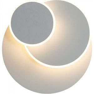 Applique murale LED 15W, éclipse solaire créative 3 en 1 applique murale intérieure de protection solide moderne minimaliste salon allée balcon