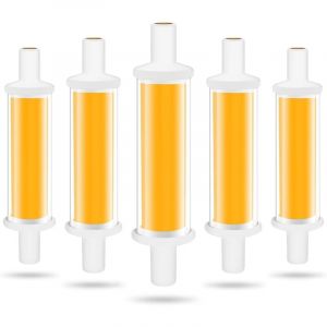 Ampoule led R7S 78mm, 4.2W R7S led Ampoules &Eacute;quivalent 50W Lampe Halog&egrave;ne, Lumi&egrave;re Blanc Chaud 3000K 600LM cob Tube led R7S, Non Dimmable, Angle de