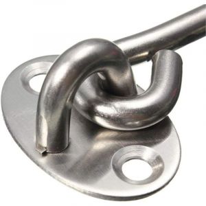 Crochet et &oelig;illet de cabine Crochet et &oelig;illet de cabine en acier inoxydable robuste (75 mm)