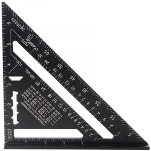 Metric system MULTI FONCTIONS 180 mm Metal Aluminium Regle &Eacute;querre Trusquin Guide Raporteur Angle 45 90 Degres/Outils de menuisier/Outil de tra&ccedil;age