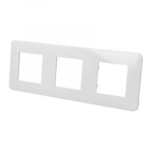 Plaque de finition blanche triple Efapel Latina