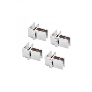 4 pièces 90 charnière de porte en verre, charnière de porte en verre en acier inoxydable, charnière pliante en verre, charnière de pince de porte