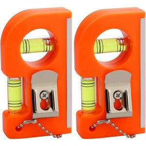 Ymyny - Niveau &agrave; bulle magn&eacute;tique de poche UlisemPack, horizontal, vertical, mini niveau &agrave; bulle de pr&eacute;cision avec porte-cl&eacute;s, niveau &agrave; bulle de
