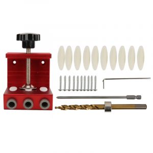 Fafeicy Guide de Per&ccedil;age de Trous de Poche, Guide de Per&ccedil;age de Trous de Poche, Localisateur de Poin&ccedil;ons pour Le Travail du Bois, Perceuse,