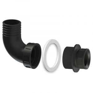 Raccord cannel&eacute; coud&eacute; 2' (50/60) pour adaptation de sortie des Sanipump gr/vx SFA