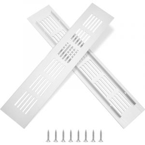 Parkside - Grille d'aération en Aluminium Grille de Ventilation Rectangulaire avec Vis pour la Ventilation des Placards et des Chambres 25x5cm Argent