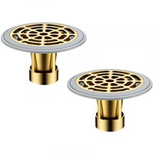 ZVD - Siphon de Sol, Clapet Anti Odeur Laiton &Eacute;paissi, Convient aux Trous de Drainage au Sol d'un Diam&egrave;tre de 27 &agrave; 55 mm