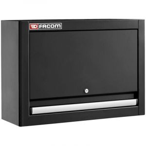 Meuble haut simple coffre fermé porte pleine Facom JLS3 noir