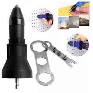 Pince &agrave; riveter &eacute;lectrique pour perceuse sans fil &eacute;lectrique riveteuse riveteuse adaptateur pistolet &agrave; riveter sans fil kit d'outils de rivetage