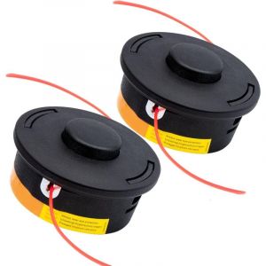 Tête de Débroussailleuse pour Auto Cut 25-2,Tête Faucheuse Universelle pour Débroussailleuse Modèle FS, KM Series(2 pièces)