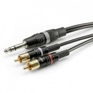 Hicon - Câble de raccordement Sommer Cable HBP-6SC2-0300 Jack / Cinch-RCA audio [2x Cinch-RCA mâle - 1x Jack mâle 6,3 mm (stéré