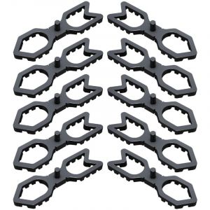 Cyclingcolors - 10x Ecarteur pièce d'écartement 88 x 25 x20 mm pour fixation visible de lames de terrasse Entretoise Aspect uniforme Ventilation