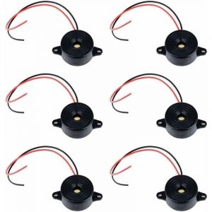 [JAMAIS UTILISÉ]Electronic Buzzer DC 3-24V 85dB Alarme Sonore Électronique Buzzer Système d'Alarme Sirène 12v avec Câble 110mm Son Intermittent