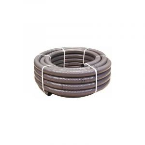 Couronne 50m Tuyau Gris Piscine PVC Pression Souple Semi-Rigide à coller diamètre 50mm extérieur