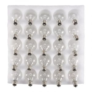 25 PièCes SéRies G40 Ampoules de Rechange E12 CandéLabre Culot à Vis led Globe pour IntéRieur ExtéRieur Guirlandes Lumineuses Blanc Chaud