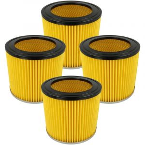 4x Filtre compatible avec kity asp 100, pd 4000 aspirateur &agrave; copeaux - Vhbw