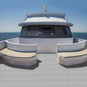 Tapis de sol Eva yacht, 239 89 cm tapis DIY tapis adh&eacute;sif antid&eacute;rapant, tapis de pont marin