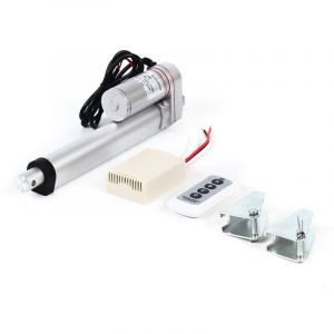 Moteur de poussoir + Contr&ocirc;leur entra&icirc;nement lin&eacute;aire 900n &eacute;lectrique DC 12V moteur lin&eacute;aire petit moteur d'actionneur lin&eacute;aire robuste (150mM)