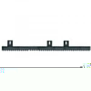 CREMAILLERE NYLON 22 x 22 NOIRE FIXATION HAUTE - 1M - 4M