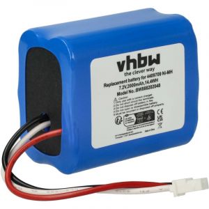 Vhbw - Batterie compatible avec iRobot Braava 2000, 300, 380, 380T, 381, 390, 390T aspirateur, robot électroménager (2000mAh, 7,2V, NiMH)