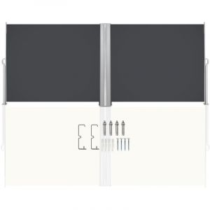 Swanew - Auvent latéral Store latéral Brise Vue rétractable Paravent extérieur pour Jardin Balcon terrasse 180x600cm
