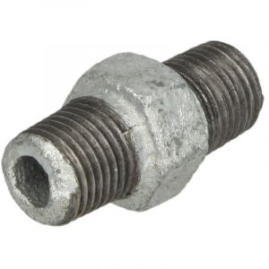 Raccord en fonte malléable nipple double 1/2'' fm/fm