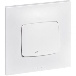 [JAMAIS UTILISÉ] Interrupteur va et vient lumineux 10A complet - Neptune - Blanc - Legrand