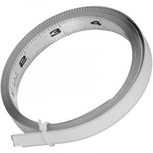 Ruban &agrave; Mesurer en M&eacute;tal, Ruban &agrave; Mesurer Auto-adh&eacute;sif &agrave; Double &eacute;chelle pour &eacute;tabli de Scie &agrave; Table, 12 Pieds 144 Pouces avec Mat&eacute;riau en Acier au