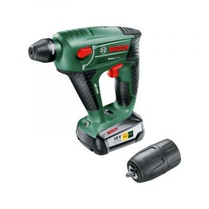 Perforateur 0,6J sans fil 18V Bosch Uneo Maxx -sds, 1 batterie 2,5 Ah, 1 chargeur AL1830CV, coffret, accessoires (forets, embo