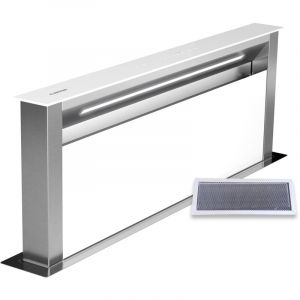 Klarstein - Royal Flush Eco Hotte De Plan De Travail - a++ Énergie, 720 m³/h, Hotte Aspirante Silencieuse, Commande Tactile, led 6500K, Acier