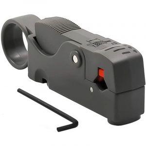 Lntyq - 1 Pc Outil de dénudage de câble Coaxial rotatif Outil de dénudage de câble Coaxial pour RG6, RG59/62 et RG58
