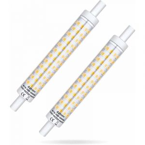 Ampoule LED R7S 118 mm à intensité variable 10 W R7S 118 mm Blanc chaud 3000 K 10 W Ampoule halogène équivalente à 48 W 60 W 75 W 1000 lm 360 degrés