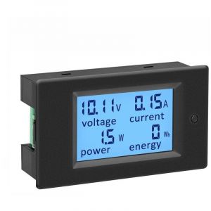 Voltmetre Amperemetre 12V Testeur Indicateur Tension Courant Puissance énergie Numerique DC 6.5-100V 100A Volt Ampere Watt Multimètre LCD Afficher